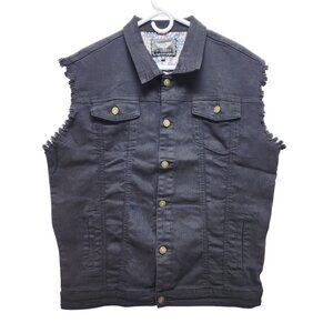 Denim Mens Sleeveless Vest Jacket Size Medium By Alliance Fashion